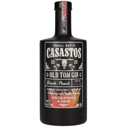 CASASTOS Old Tom Gin Small Batch Black-Peach 40% Vol. 0,5l