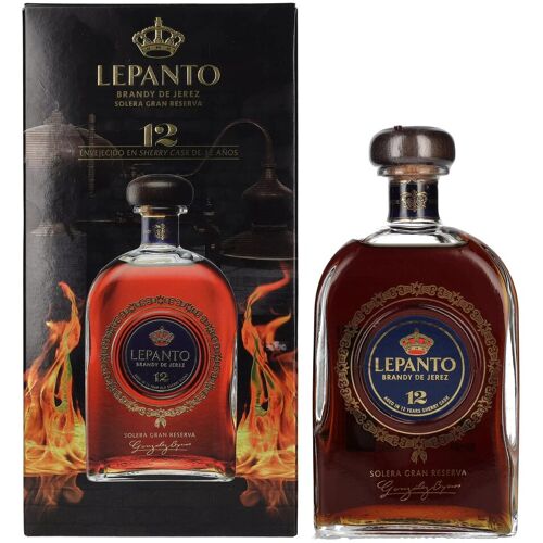 Lepanto Brandy Lepanto 12 Brandy de Jerez Solera Gran Reserva 36% Vol. 0,7l in Geschenkbox