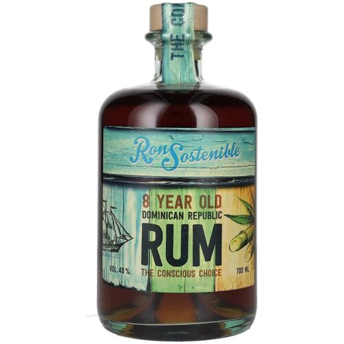Ron Sostenible 8 Years Old The Conscious Choice Rum 40% Vol. 0,7l