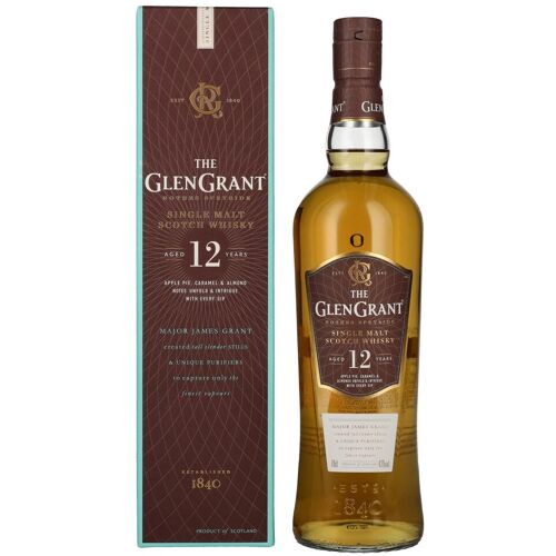Glen Grant 12 Years Old Single Malt 43% Vol. 0,7l in Geschenkbox