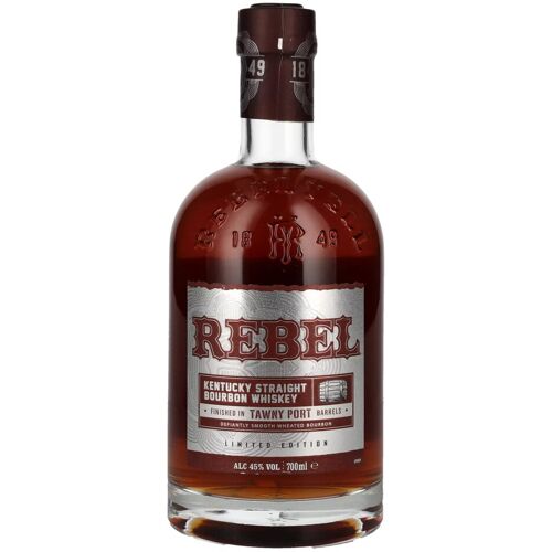 Rebel Yell Whisky Rebel Kentucky Straight Bourbon Whisky TAWNY PORT Barrel Finish 45% Vol. 0,7l