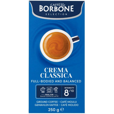 Caffè Borbone Caffe Borbone - Crema Classica Blend - Gemahlener Kaffee - 250g - MaxiCoffee Caffè Borbone Caffe Borbone - Crema Classica Blend - Gemahlener Kaffee - 250g - MaxiCoffee