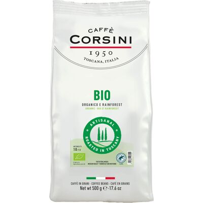 Caffè Corsini Corsini - Kaffeebohnen - Bio Rainforest Alliance - 500 G - MaxiCoffee Caffè Corsini Corsini - Kaffeebohnen - Bio Rainforest Alliance - 500 G - MaxiCoffee