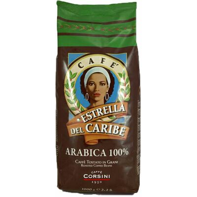 Caffè Corsini - Estrella Del Caribe St Domingue - 100% Arabica - Kaffeebohnen 1 Kg - MaxiCoffee Caffè Corsini - Estrella Del Caribe St Domingue - 100% Arabica - Kaffeebohnen 1 Kg - MaxiCoffee