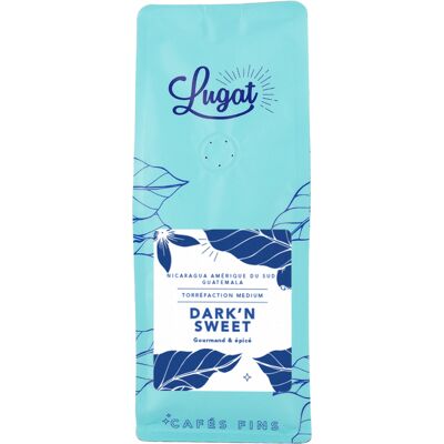 Cafés Lugat - Le Dark'n Sweet Gemahlener Kaffee Für French Press 250 G - MaxiCoffee Cafés Lugat - Le Dark'n Sweet Gemahlener Kaffee Für French Press 250 G - MaxiCoffee