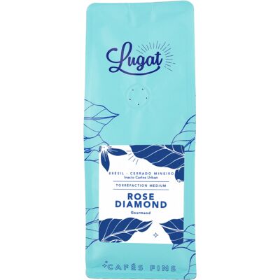 Cafés Lugat - Rose Diamond Gemahlener Kaffee Aus Brasilien - 250g - MaxiCoffee Cafés Lugat - Rose Diamond Gemahlener Kaffee Aus Brasilien - 250g - MaxiCoffee