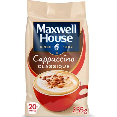Maxwell House - Cappuccino - Löslicher Kaffee 235 G - MaxiCoffee Maxwell House - Cappuccino - Löslicher Kaffee 235 G - MaxiCoffee