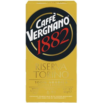 Caffè Vergnano - 10 Nespresso* Original-kompatible Kapseln 100 % Arabica Riserva Torino - MaxiCoffee Caffè Vergnano - 10 Nespresso* Original-kompatible Kapseln 100 % Arabica Riserva Torino - MaxiCoffee