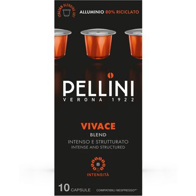 Café Pellini Pellini - Vivace - 10 Nespresso*original-kompatible Kapseln - MaxiCoffee Café Pellini Pellini - Vivace - 10 Nespresso*original-kompatible Kapseln - MaxiCoffee