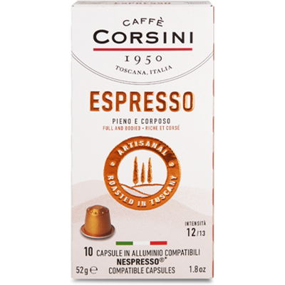 Caffè Corsini 10 Nespresso* Original-kompatible Kapseln Espresso – Corsini - MaxiCoffee Caffè Corsini 10 Nespresso* Original-kompatible Kapseln Espresso – Corsini - MaxiCoffee