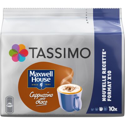 10 Tassimo Pads - Maxwell House Cappuccino Schokolade - Tassimo - MaxiCoffee 10 Tassimo Pads - Maxwell House Cappuccino Schokolade - Tassimo - MaxiCoffee