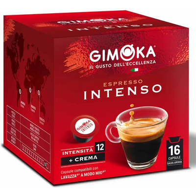 Gimoka Intenso - 16 Kapseln für Lavazza a Modo Mio Gimoka Intenso - 16 Kapseln für Lavazza a Modo Mio