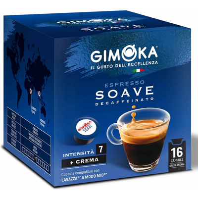 Gimoka - 96 Capsule Decaffeinato - Soave - Kaffeekapsel Gimoka - 96 Capsule Decaffeinato - Soave - Kaffeekapsel
