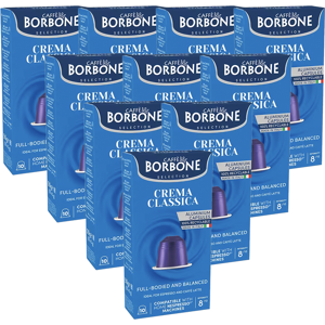 100 Nespresso* Original kompatible Kapseln Crema Classica – CAFFÈ BORBONE