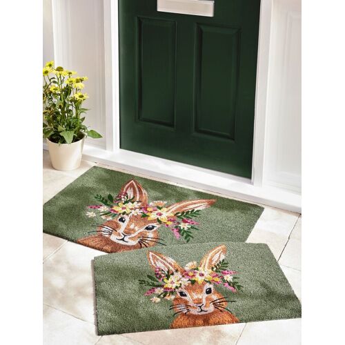 Next Sage Green Floral Bunny Doormat