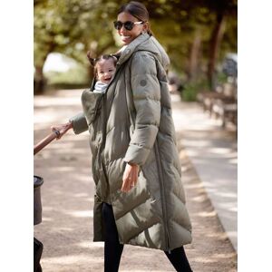 Seraphine Seraphine Green 3-In-1 Long Chevron Puffer Maternity Coat damen Seraphine Seraphine Green 3-In-1 Long Chevron Puffer Maternity Coat damen
