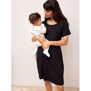 Next Black Maternity Nursing Ribbed Nightie damen Next Black Maternity Nursing Ribbed Nightie damen