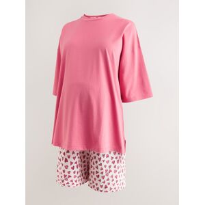 Next Pink Heart Maternity Short Set Pyjamas damen Next Pink Heart Maternity Short Set Pyjamas damen