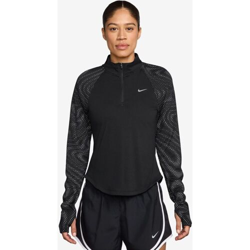 Nike Black Tempo Reflective DriFIT 1/2 Zip Running Sweatshirt damen