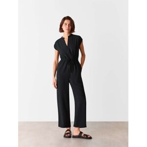 Whistles Whistles Black Petite Sleeveless Drawstring Jumpsuit damen Whistles Whistles Black Petite Sleeveless Drawstring Jumpsuit damen