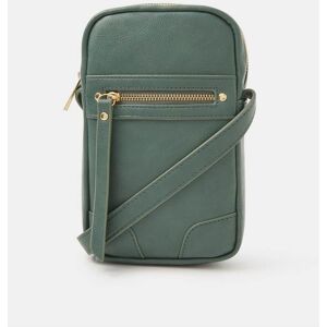 Accessorize Accessorize Green Faux Leather Crossbody Phone Bag damen Accessorize Accessorize Green Faux Leather Crossbody Phone Bag damen
