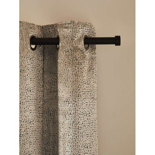 Next Champagne Gold Collection Luxe Heavyweight Cut Velvet Eyelet Lined Curtains
