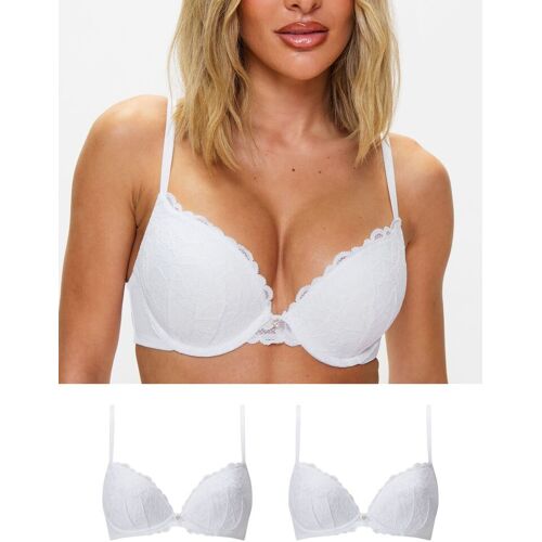 Ann Summers Ann Summers White Pad Plunge 2 Pack Sexy Lace Underwired Bras