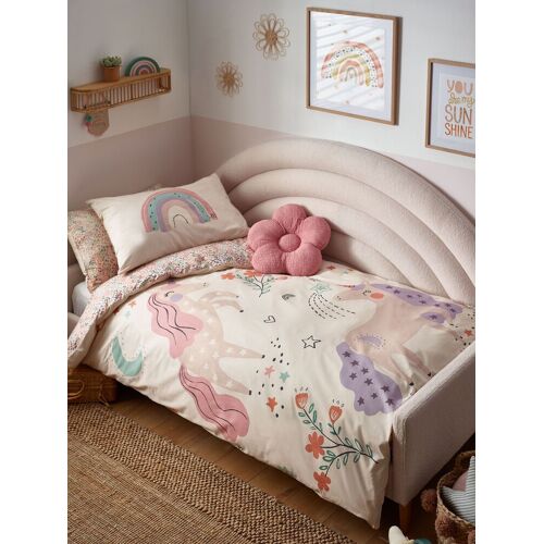 Next Natural Scandi Unicorn Reversible Duvet Cover And Pillowcase Set