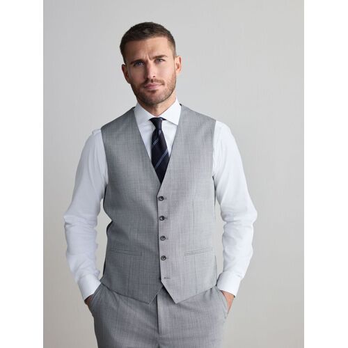 Next Grey Signature Nova Fides Wool Waistcoat herren