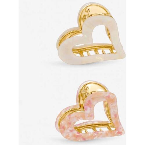 Mood Mood Pink Heart Claw Clips Pack of 2 One damen