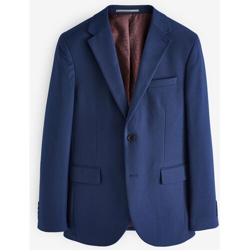 Next Bright Blue Slim Fit Textured Suit Jacket herren