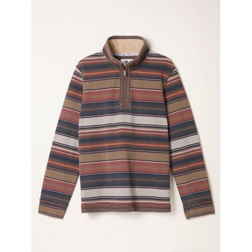 Fat Face FatFace Sweatshirt in Bahnen-Optik herren