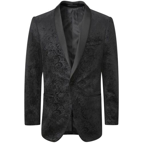 Skopes Skopes Black Tailored Fit Westwood Paisley Jacket herren