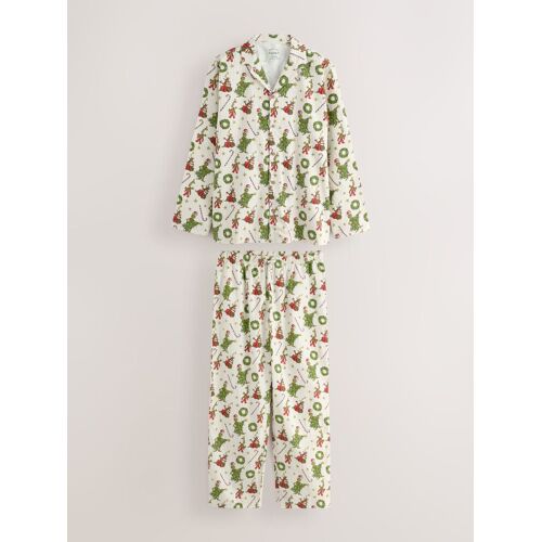 Next Cream Grinch Matching Family Christmas Button Through Pyjamas herren