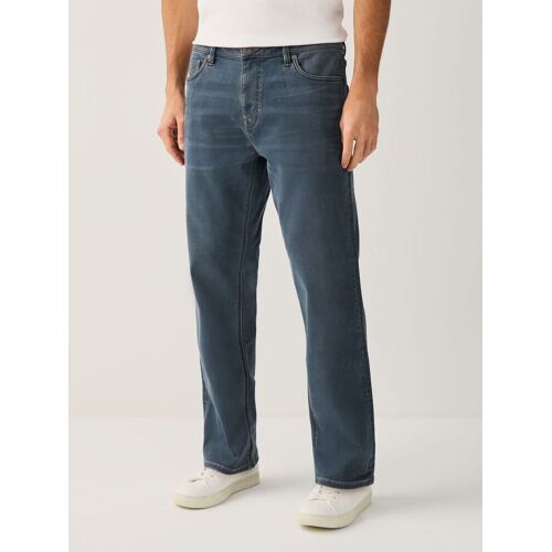 Next Dusky Blue Straight Fit Motionflex Jeans herren