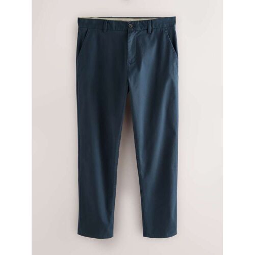 Next Blue Regular Fit Stretch Chinos Trousers herren