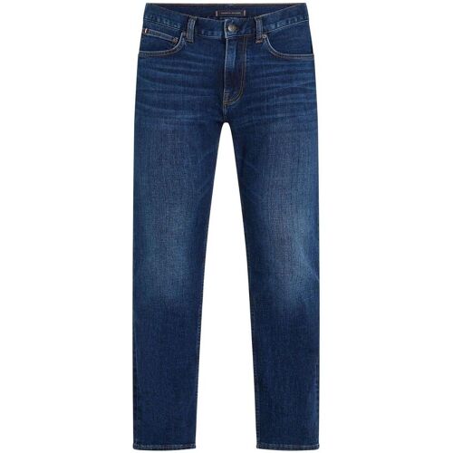 Tommy Hilfiger Blue Denton Whiskered Straight Leg Jeans herren