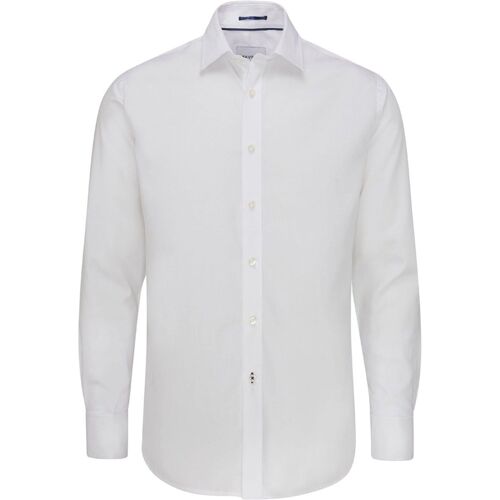 Skopes Skopes White Slim Luxury Cotton Formal Tailored Fit Twill Shirt EU 43 Regular herren