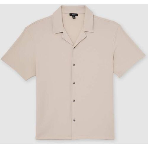 Reiss Reiss Stone Cedric Textured Cuban-Collar Shirt L herren