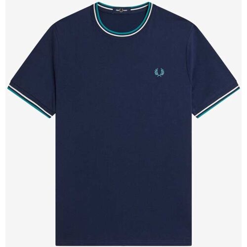 Fred Perry Fred Perry Dark Blue Fred Perry Twin Tipped Logo T-Shirt herren