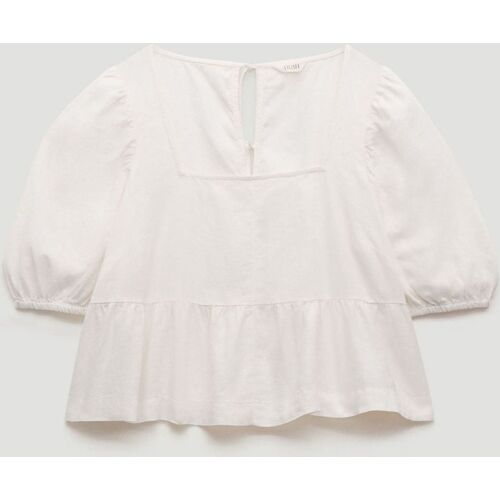 Hush Hush Alva Strandtop aus Leinen mit Puffärmeln damen