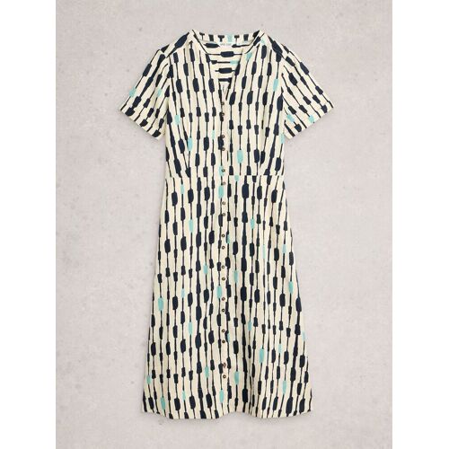 White Stuff White Stuff White Iris Linen Dress EU 50 (UK 22) damen