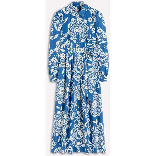 Boden Boden Blue Alexa Long Sleeve Midi Dress EU 40 Regular (UK 12 R) damen