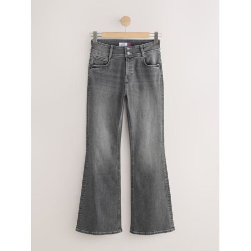 Next Grey High Rise Stretch Flare Jeans damen