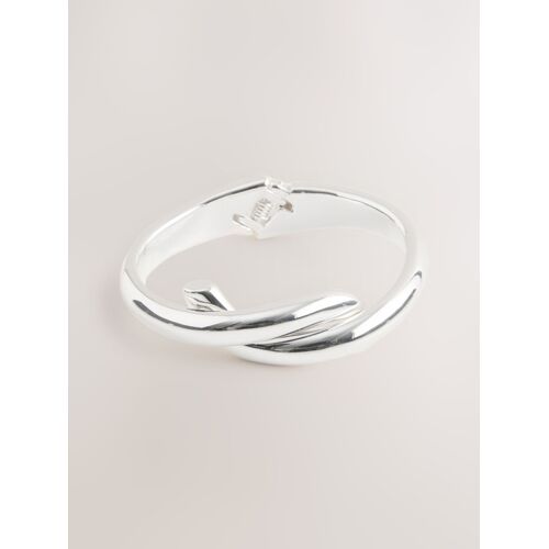 Next Silver Tone Cross-Over Hinge Bangle damen