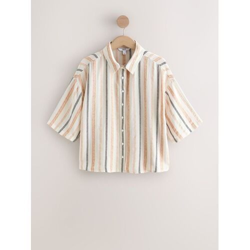 Next Peach Pink Relaxed Button Down Shirt EU 46 (UK 18) damen