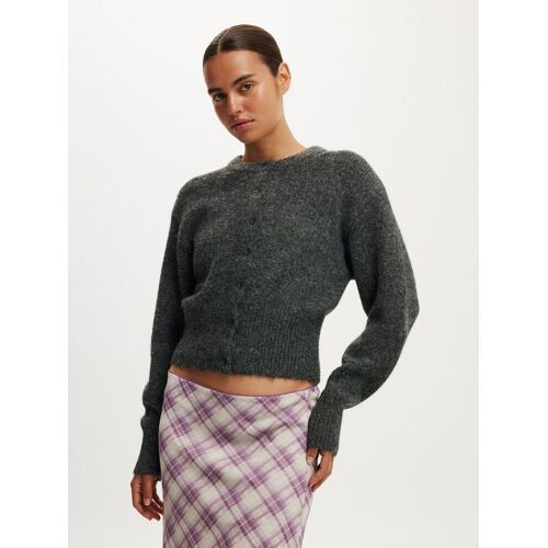 Cotton On Cotton On Grey Luxe Dreamy Crew Neck Cardigan damen