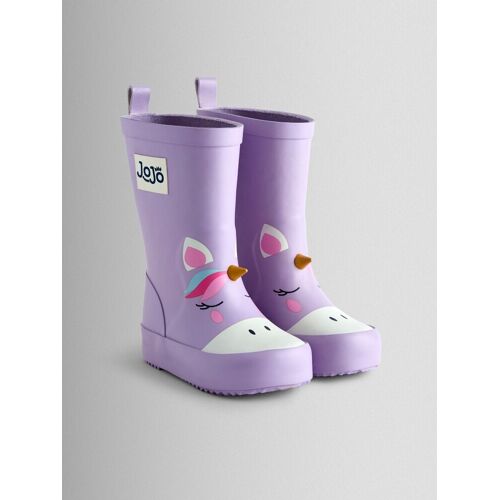 Jojo Maman Bébé JoJo Maman Bébé Lilac Unicorn Print Short Wellies mädchen