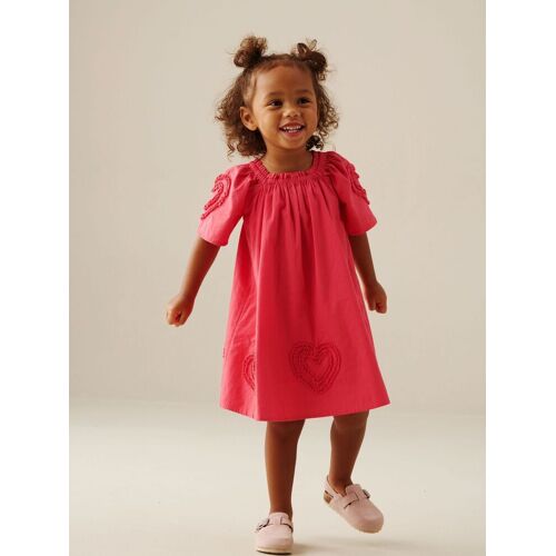 Angel & Rocket Angel & Rocket Pink Lori Heart Frill Swing Dress 62-68cm (3-6 Months) mädchen