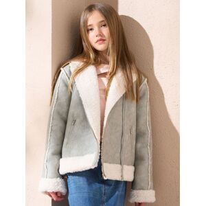 Angel & Rocket Angel & Rocket Grey Halle Faux Leather Jacket With Faux Fur Lining mädchen Angel & Rocket Angel & Rocket Grey Halle Faux Leather Jacket With Faux Fur Lining mädchen